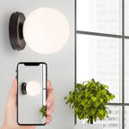 Nordic Simple Round Spherical Wall Lamp