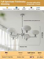 Living Room Chandelier Retro Cream Bedroom Dining Room Lamps