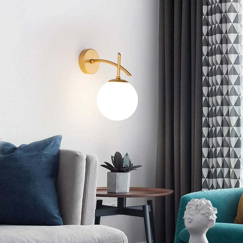 Bedroom Bedside Lamp Living Room Wall Light Bulb
