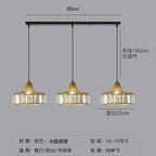 Simple Modern Light Luxury Crystal Creative Sun Lamp Bedroom Bedside Small Droplight