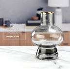 Simple And Creative Gold Edged Small Mouth Single Bundle Glass Vase