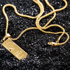 Fashion Gold Bar Pendant Necklace