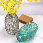 Creative Diamond Star Gold-painted Glass Vase