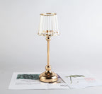 European Crystal Glass Candle Holder, Romantic Wedding, Home, Living Room, Meal