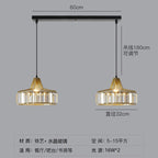 Simple Modern Light Luxury Crystal Creative Sun Lamp Bedroom Bedside Small Droplight