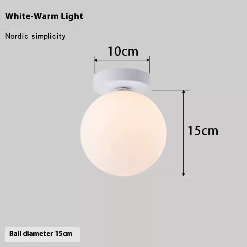 Nordic Simple Round Spherical Wall Lamp