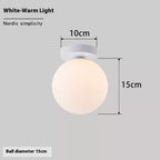 Nordic Simple Round Spherical Wall Lamp
