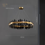 Postmodern Italian Minimalist Luxury Living Room Dining Room Chandelier