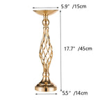 Table Candlestick Gold Iron Vase